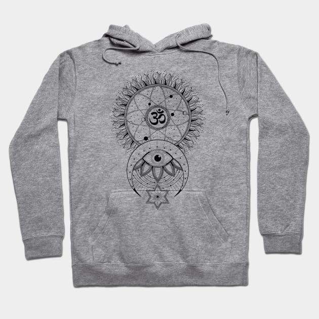 Om Symbol | Sacred Geometry Hoodie by CelestialStudio